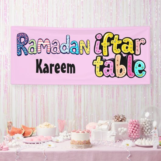 Ramadan Kareem - Iftar-Tisch Banner (Party)