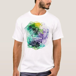 RAMADAN KAREEM in Abstrakter Wasserfarbe T-Shirt