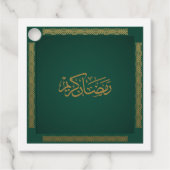Ramadan Kareem in Green Geschenkanhänger (Vorderseite)