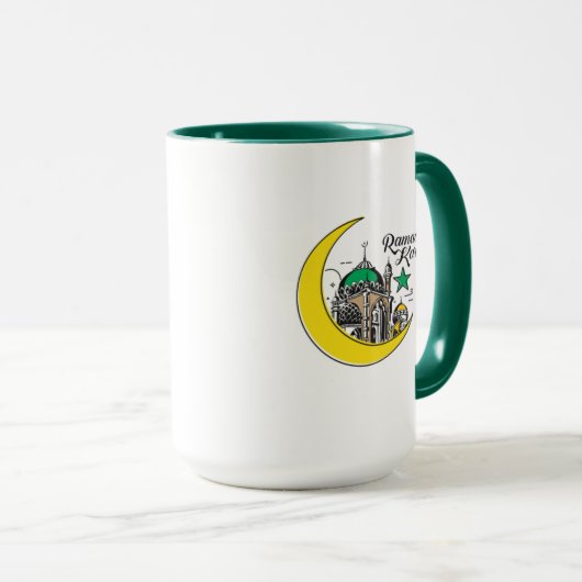 Ramadan Kareem Islamische Tasse (VorderseiteRechts)