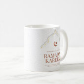 Ramadan Kareem Islamische Torbogen-Kunst Kaffeetasse (VorderseiteRechts)