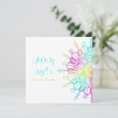 Ramadan Kareem islamisches Motiv bunt Feiertagskarte (Stehend Vorderseite)