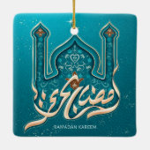Ramadan Kareem Keramik Ornament (Rückseite)