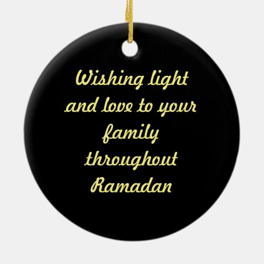 Ramadan Kareem Keramik Ornament (Hinten)