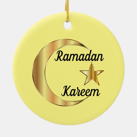 Ramadan Kareem Keramik Ornament (Hinten)