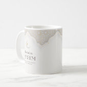 Ramadan Kareem Laterne und Halbmond-Kunst Kaffeetasse (Vorderseite Links)