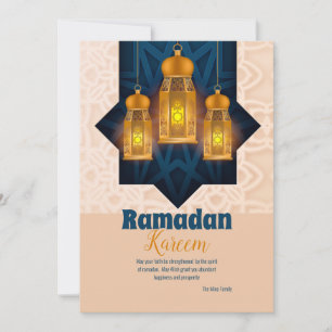 Ramadan Kareem Laternen Grußkarte Feiertagskarte
