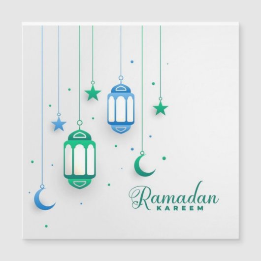 RAMADAN KAREEM MAGNETKARTE (Vorderseite)