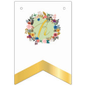 RAMADAN KAREEM MIT BLUMEN WIMPELKETTE (Zweite Fahne)