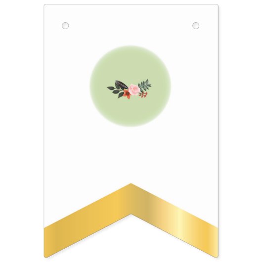 RAMADAN KAREEM MIT BLUMEN WIMPELKETTE (Erste Fahne)