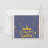 Ramadan Kareem Mitteilungskarte (Vorderseite)