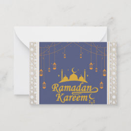 Ramadan Kareem Mitteilungskarte