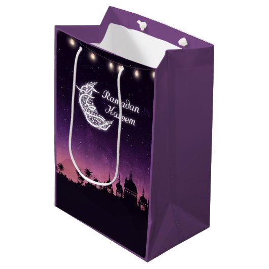Ramadan Kareem Mittlere Geschenktüte (Vorderseite Schrägansicht)