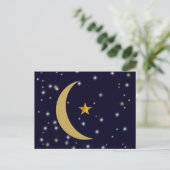 Ramadan Kareem Mond und Star Postkarte (Stehend Vorderseite)
