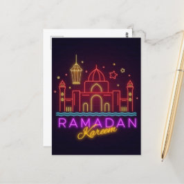 Ramadan Kareem Mosque Postcard Postkarte