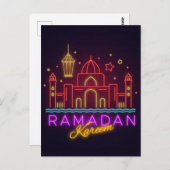 Ramadan Kareem Mosque Postcard Postkarte (Vorne/Hinten)