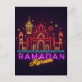 Ramadan Kareem Mosque Postcard Postkarte (Vorderseite)