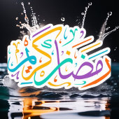 Ramadan Kareem Mubarak Arabische Textkalligrafie Aufkleber