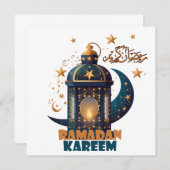 Ramadan Kareem Mubarak Lantern ramadan 2024 Einladung (Vorne/Hinten)