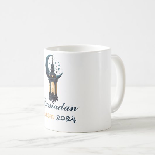 Ramadan Kareem Mubarak Lantern ramadan 2024 Kaffeetasse (VorderseiteRechts)