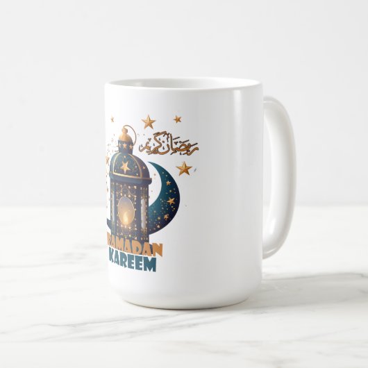 Ramadan Kareem Mubarak Lantern ramadan 2024 Kaffeetasse (VorderseiteRechts)