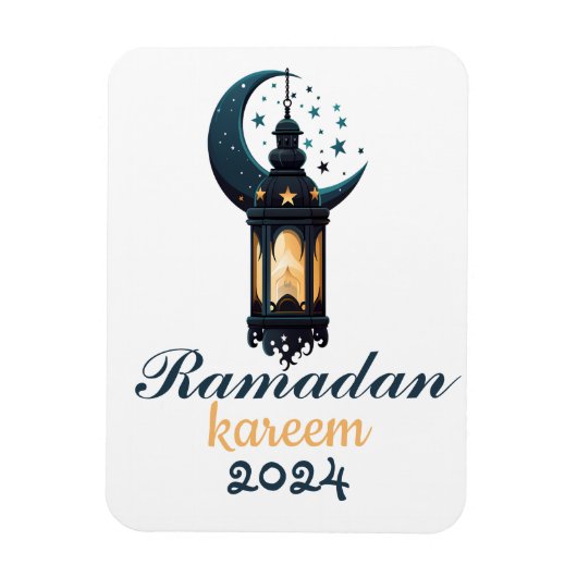 Ramadan Kareem Mubarak Lantern ramadan 2024 Magnet (Vertikal)