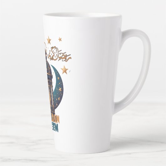 Ramadan Kareem Mubarak Lantern ramadan 2024 Milchtasse (Rechts)