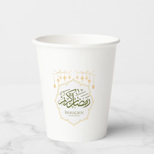  Ramadan Kareem Paper Cup Pappbecher (Vorderseite)