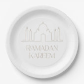 Ramadan Kareem Paper Plate, Eid Mubarak Pappteller (Vorderseite)