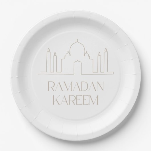 Ramadan Kareem Paper Plate, Eid Mubarak Pappteller (Vorderseite)
