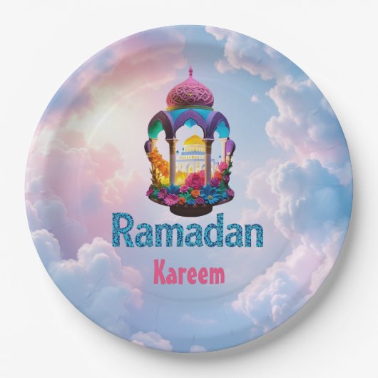 Ramadan Kareem Pappteller (Vorderseite)