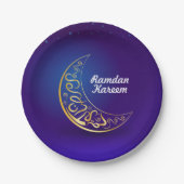 Ramadan Kareem Pappteller (Vorderseite)
