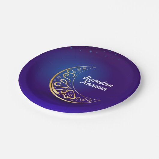 Ramadan Kareem Pappteller (Schrägansicht)