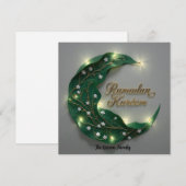 Ramadan Kareem personalisierte elegante Karte (Vorne/Hinten)