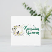 Ramadan Kareem Personalisierte Feiertagskarte (Stehend Vorderseite)