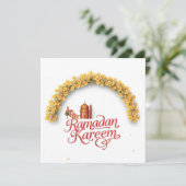 Ramadan Kareem Personalisierte Feiertagskarte (Stehend Vorderseite)