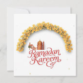 Ramadan Kareem Personalisierte Feiertagskarte (Vorderseite)