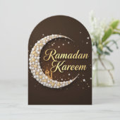 Ramadan Kareem Personalisierte Feiertagskarte (Stehend Vorderseite)