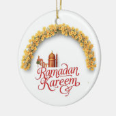 Ramadan Kareem personalisierter Wandschmuck Keramik Ornament (Links)
