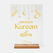 Ramadan Kareem Personalized Acrylic Sign Minimal Acrylschild (Vorderseite)