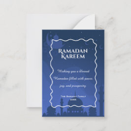 Ramadan Kareem Personalized Greeting Card | Elegan Mitteilungskarte