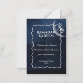 Ramadan Kareem Personalized Greeting Card | Elegan Mitteilungskarte (Vorderseite)