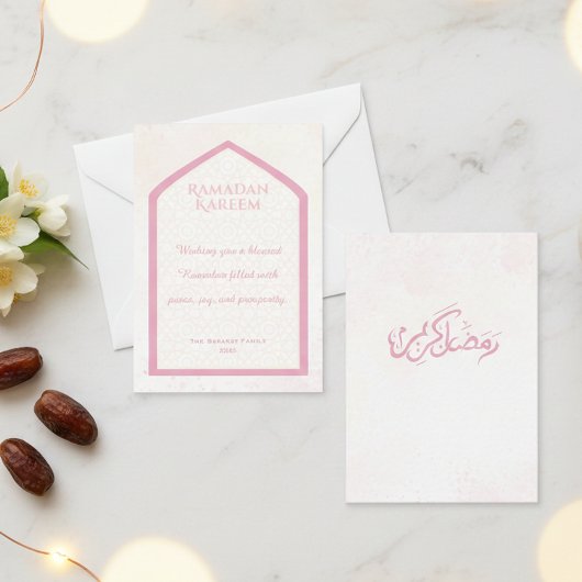 Ramadan Kareem Personalized Greeting Card Mitteilungskarte