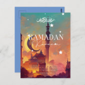Ramadan Kareem Postkarte (Vorne/Hinten)