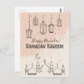 Ramadan Kareem Postkarte (Vorne/Hinten)