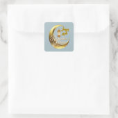 Ramadan Kareem Quadratischer Aufkleber (Tasche)