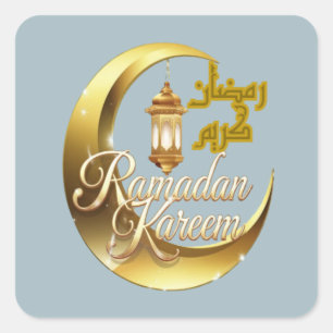 Ramadan Kareem Quadratischer Aufkleber