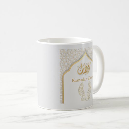 Ramadan Kareem Ramadan Mubarak Kaffeetasse (VorderseiteRechts)