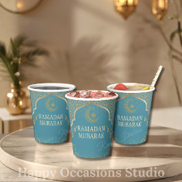 Ramadan Kareem Ramadan Mubarak Paper Cups Pappbecher