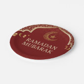 Ramadan Kareem Ramadan Mubarak Paper Plates Pappteller (Schrägansicht)